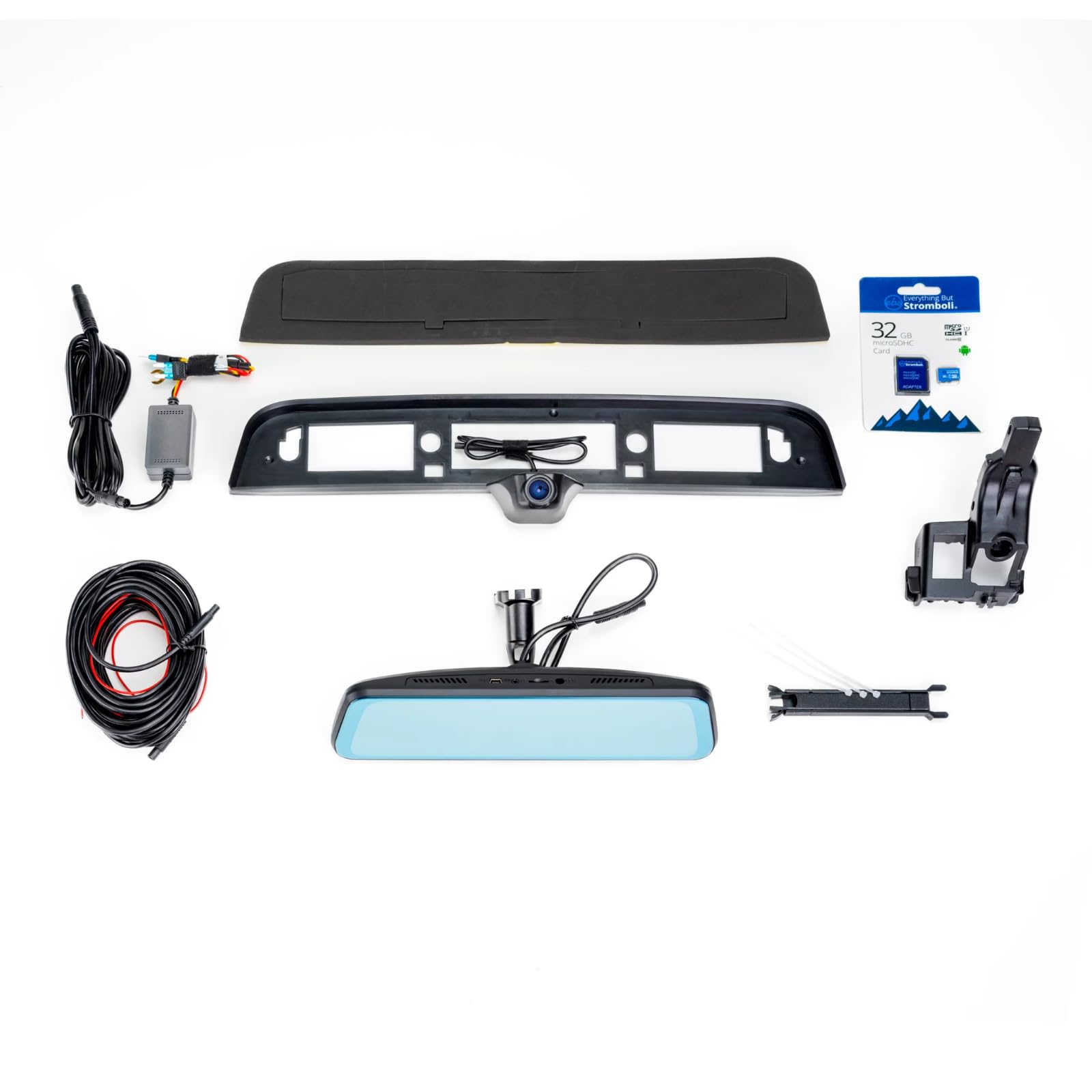 FullVUE Mirror Vision System Brandmotion FVMR-1171 fits 2021-2025 Ram 1500 | Automatic Brightness Adjustment | Anti-Glare Tempered Glass Screen | Provides Clear View with Night Vision