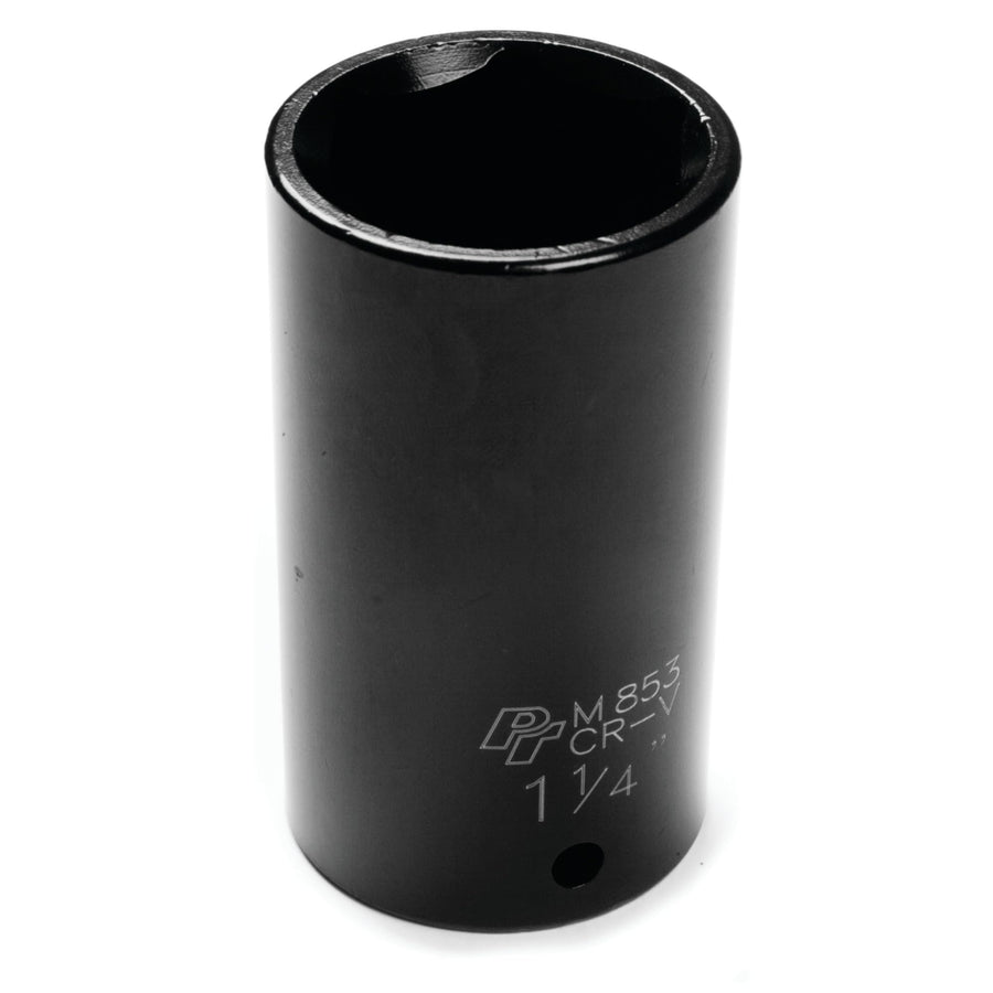 1/2-Inch Drive Performance Tool M853 6-Point Impact Socket, 1-1/4-Inch for Heavy-Duty Applications with Increased Torque and Durability