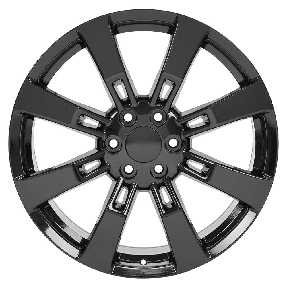 22 Inch OE Wheels CA82 Rim Fits Escalade Style 6x139.7 22x9 Gloss Black - Hollander 5409 (1)
