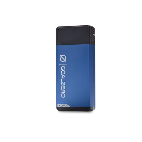 Goal Zero Portable Flip 24 Phone Charger, USB Battery Bank for Travel and Emergency Use - Blue
