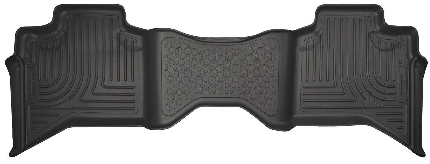 Husky Liners Floor Mats Weatherbeater | Fits 2009-2024 Dodge Ram 1500 (19-24 Classic Body Only) Quad CAB ONLY | 2nd Row, 1-pc Black - 19031
