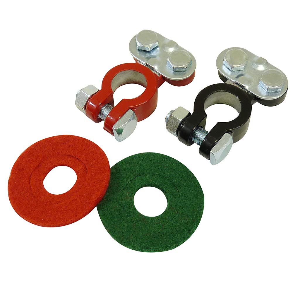 Top Terminal and Post Washer Set Schumacher Electric, 3X More Conductive, for Automotive, Marine, and Power Sport Batteries, BAF-TTC