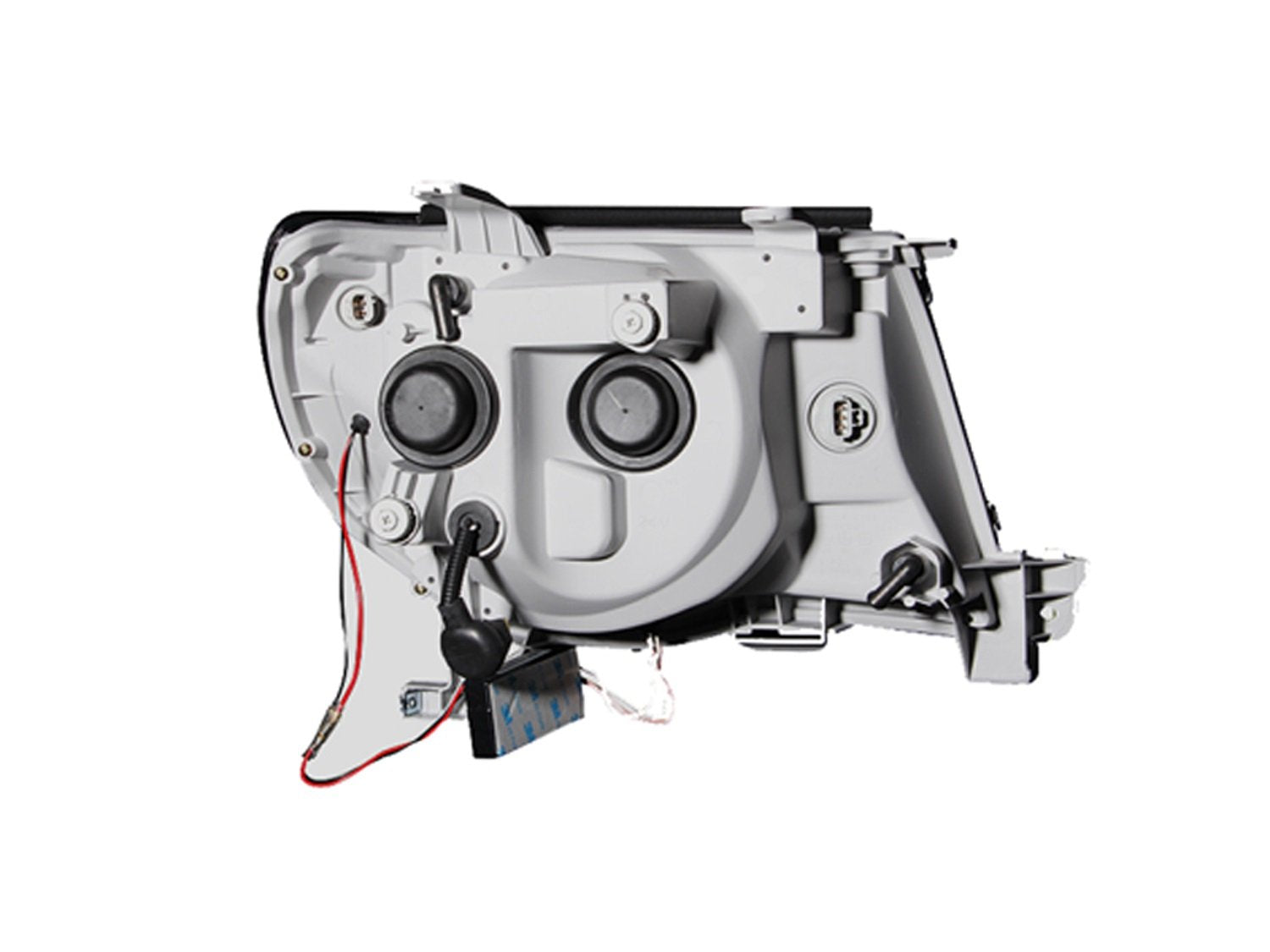 Black Clear AnzoUSA Projector Halo Headlight for Toyota Tacoma - (Sold in Pairs)