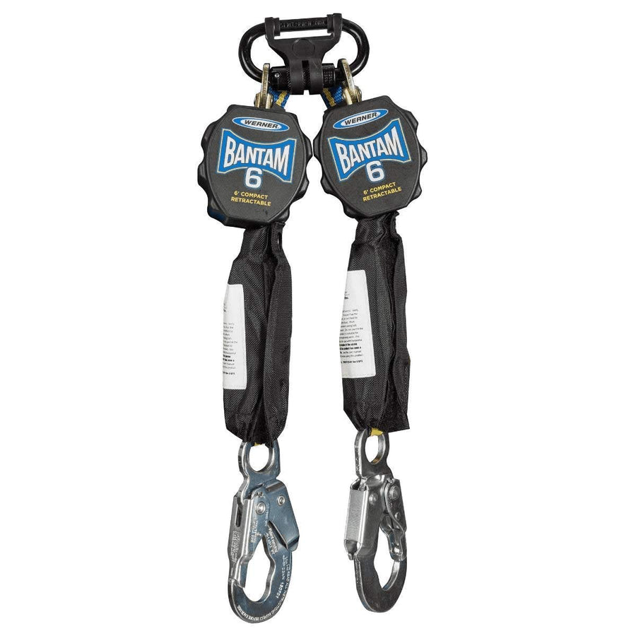 Bantam Werner R431006 6-Foot Twinleg Web Self-Retracting Lifeline, 1per Pack