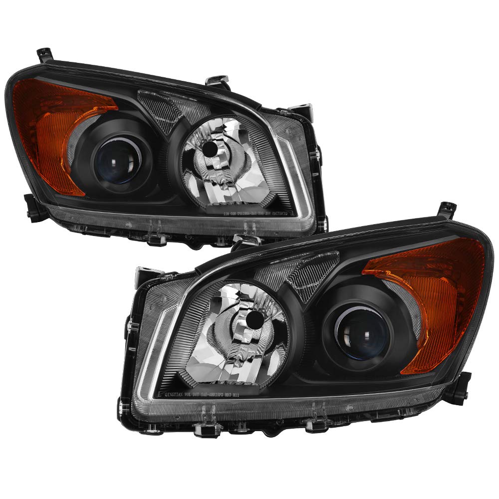 09-12 Toyota RAV4 OEM Style Black Headlights - xTune (HD-JH-TRAV409-AM-BK)