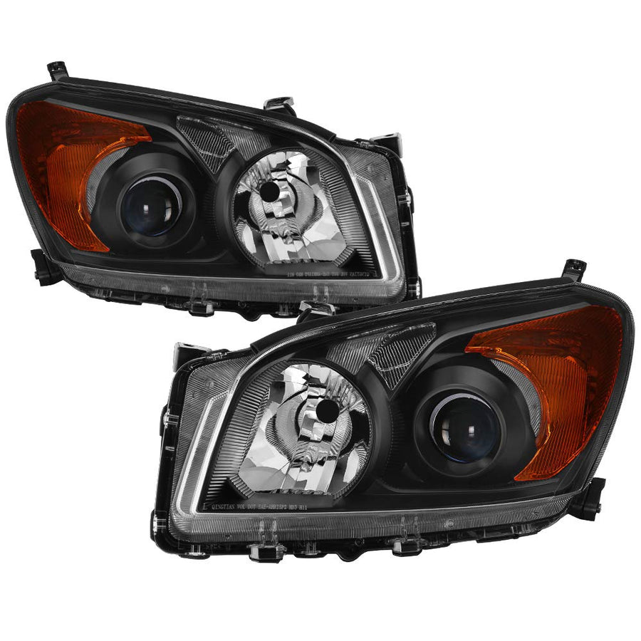 09-12 Toyota RAV4 OEM Style Black Headlights - xTune (HD-JH-TRAV409-AM-BK)
