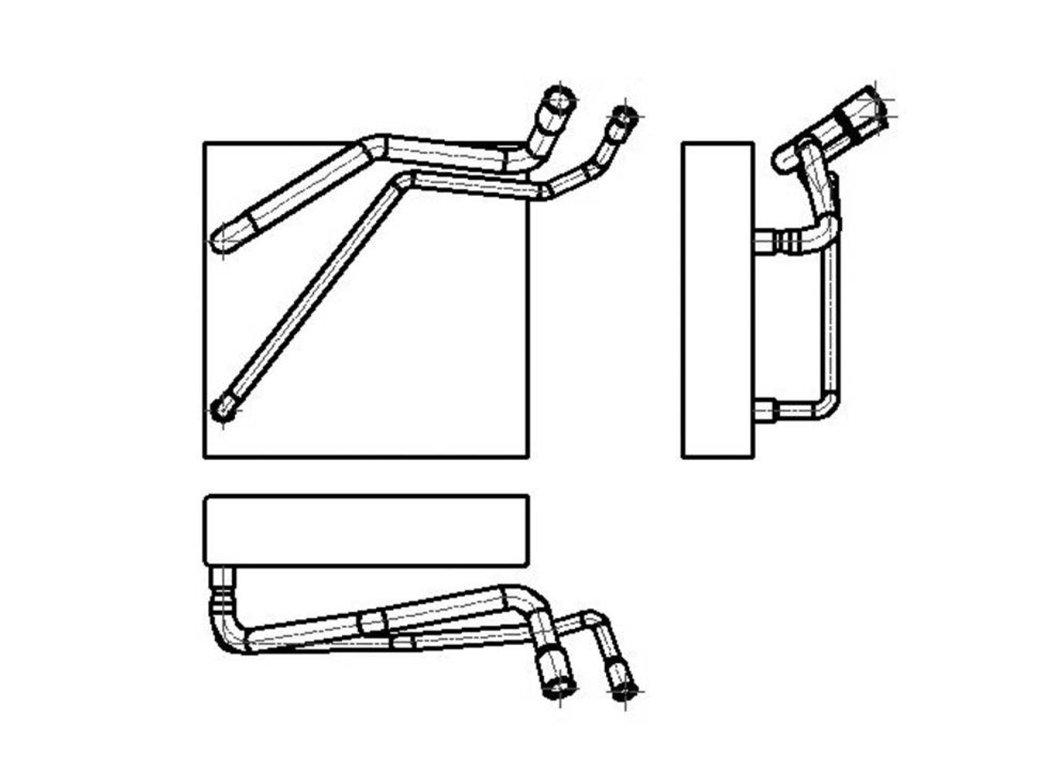 Evaporator TYC 97008 Compatible with 2008-2010 Ford F- Series Pickup (Hvy Dty)