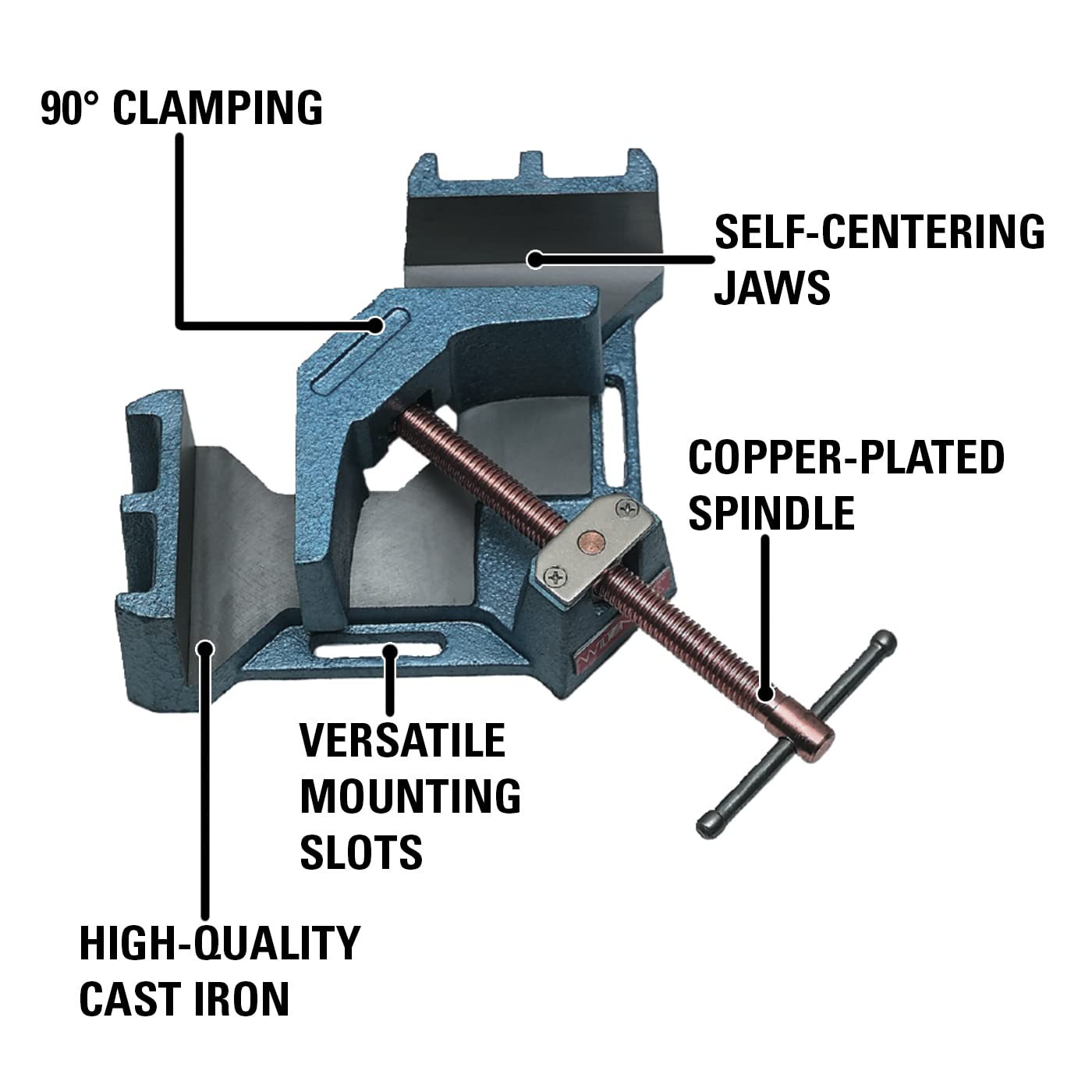 Wilton Angle Clamp Heavy-Duty, 4-3/8" Miter Capacity, 2-3/8" Jaw Height, 4-1/8" Jaw Length (Model AC-326)