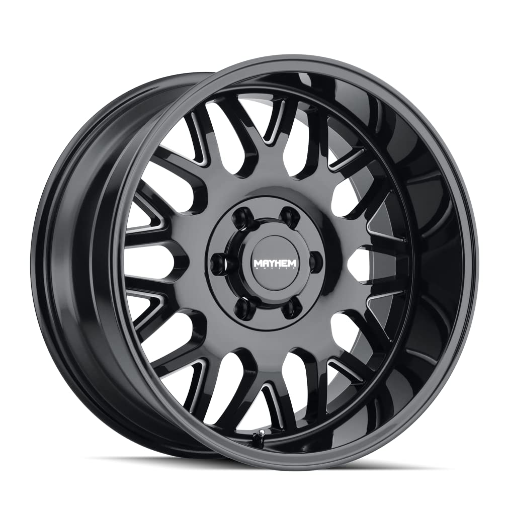 MAYHEM 8110 TRIPWIRE GLOSS BLACK MILLED 20X9 5-139.7/5-150 18MM 110MM (1) Wheel
