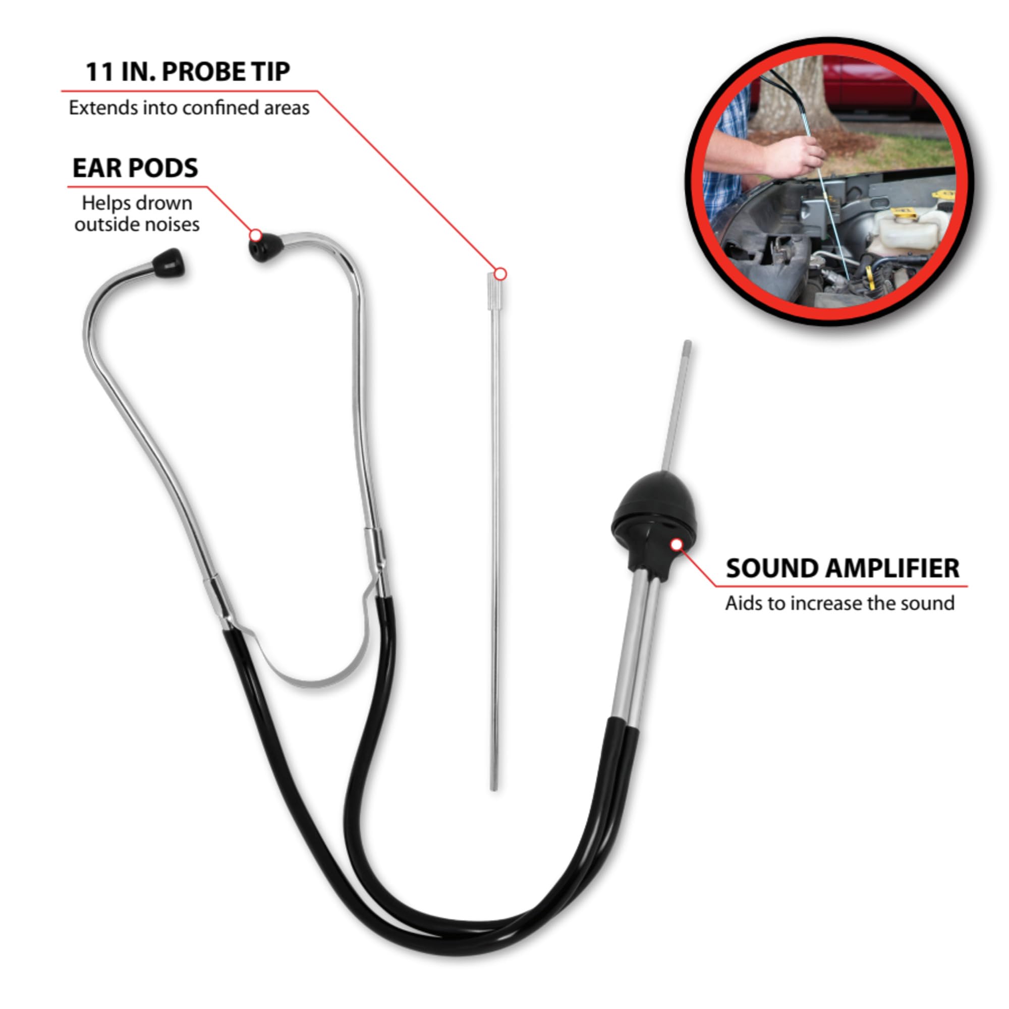 Automotive Stethoscope Performance Tool W80582