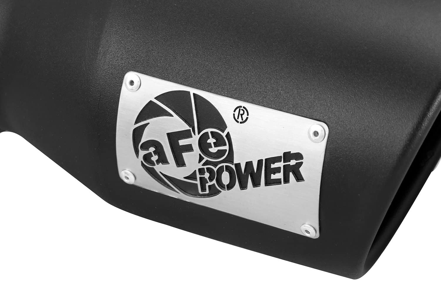 aFe Power 3" Inlet x 4-1/2" Outlet x 9" Length Stainless Steel Black Bolt-On Exhaust Tip 49T30451-B09