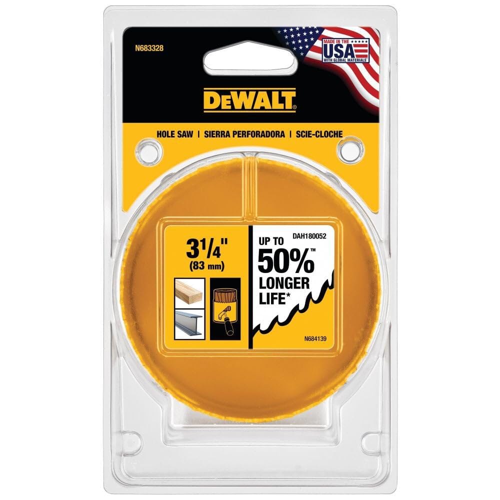 3-1/4 (83MM) DEWALT DAH180052 Hole Saw