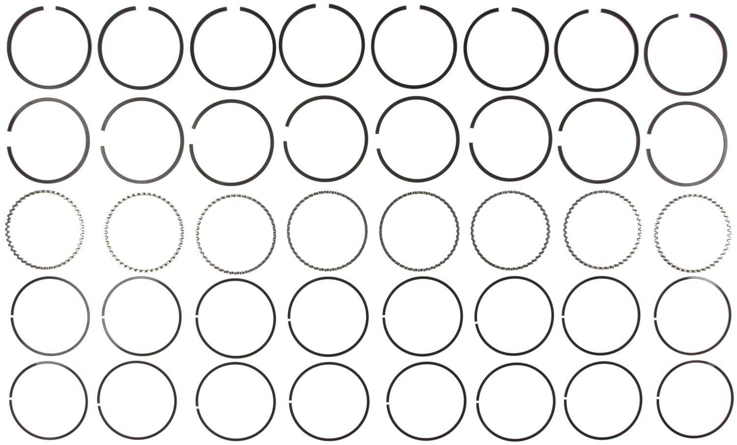 Mahle Dearborn Marine Rings Ford 361/390 Engs 61-71 Ford Ind Ford Trk 360/390 Plain Ring Set
