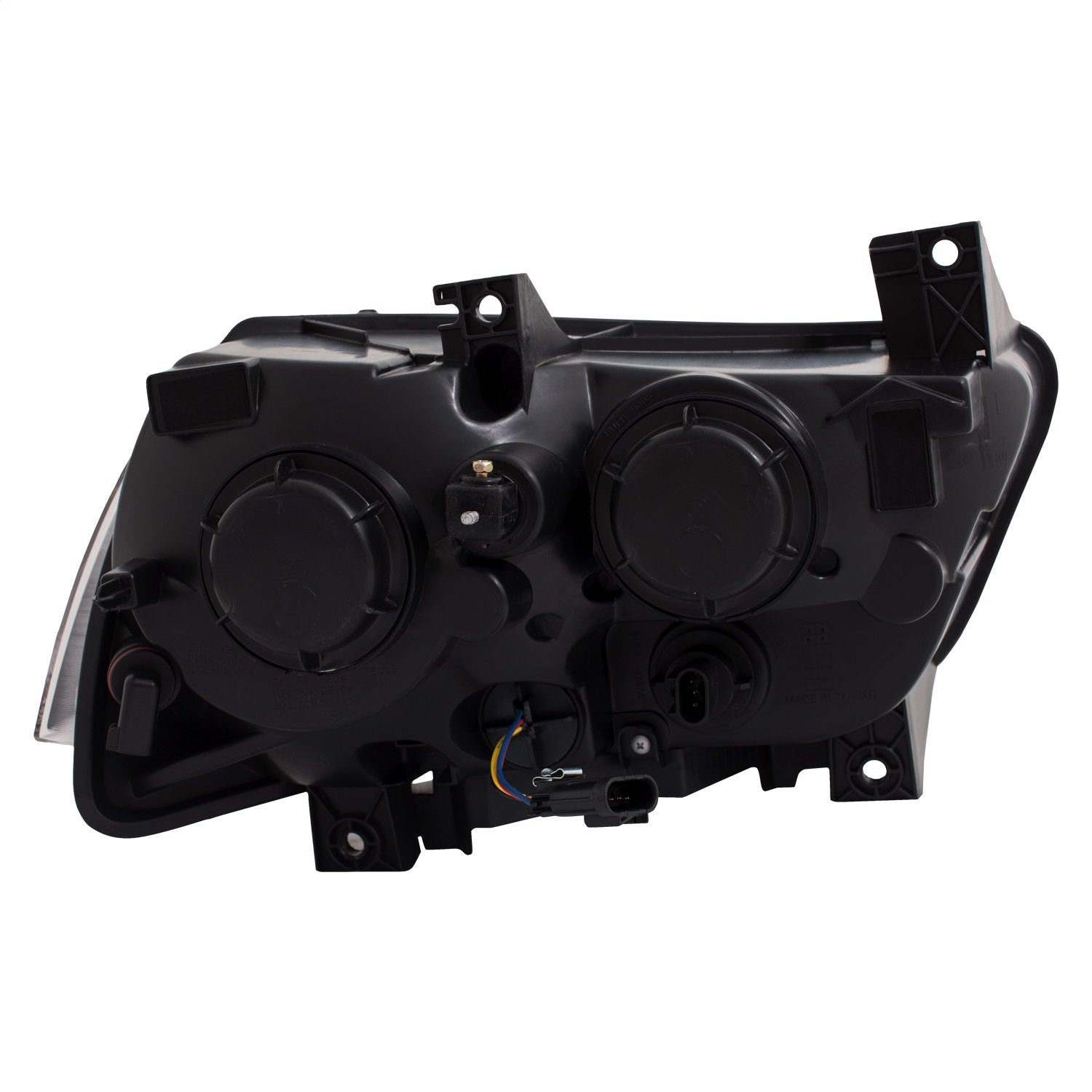 11-14 Dodge Charger ANZO Projector Headlights w/Plank Style Design Black