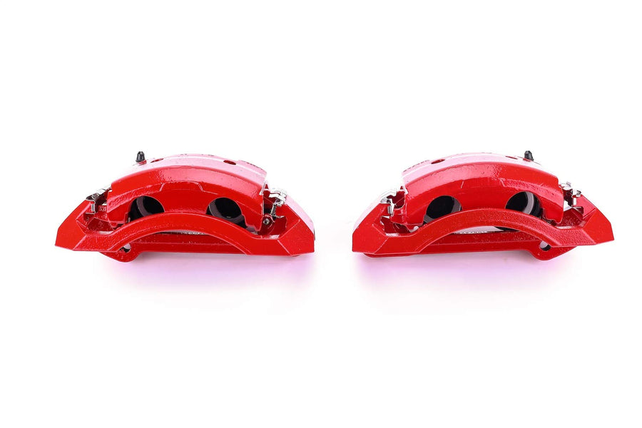 Power Stop Pair of High-Temp Red Powder Coated Front Calipers For Dodge Ram 2500 2000-2002, Dodge Ram 3500 2000-2002 [Model Specific]