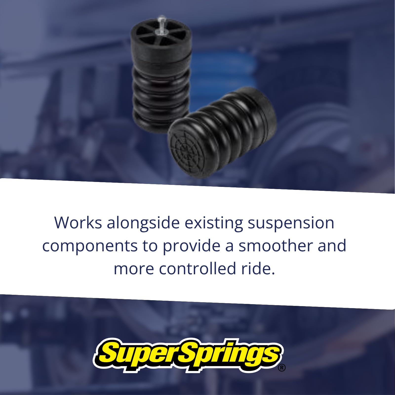 SumoSprings Rear for Chevrolet Tahoe|Suburban 2500, GMC Yukon 2500, SuperSprings SSR-202-47, Black