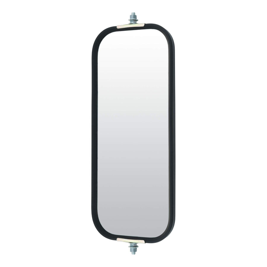 7 x 16-Inch RETRAC Black Steel Pyramid-Back West Coast Mirror Head, Universal Driver or Passenger Side