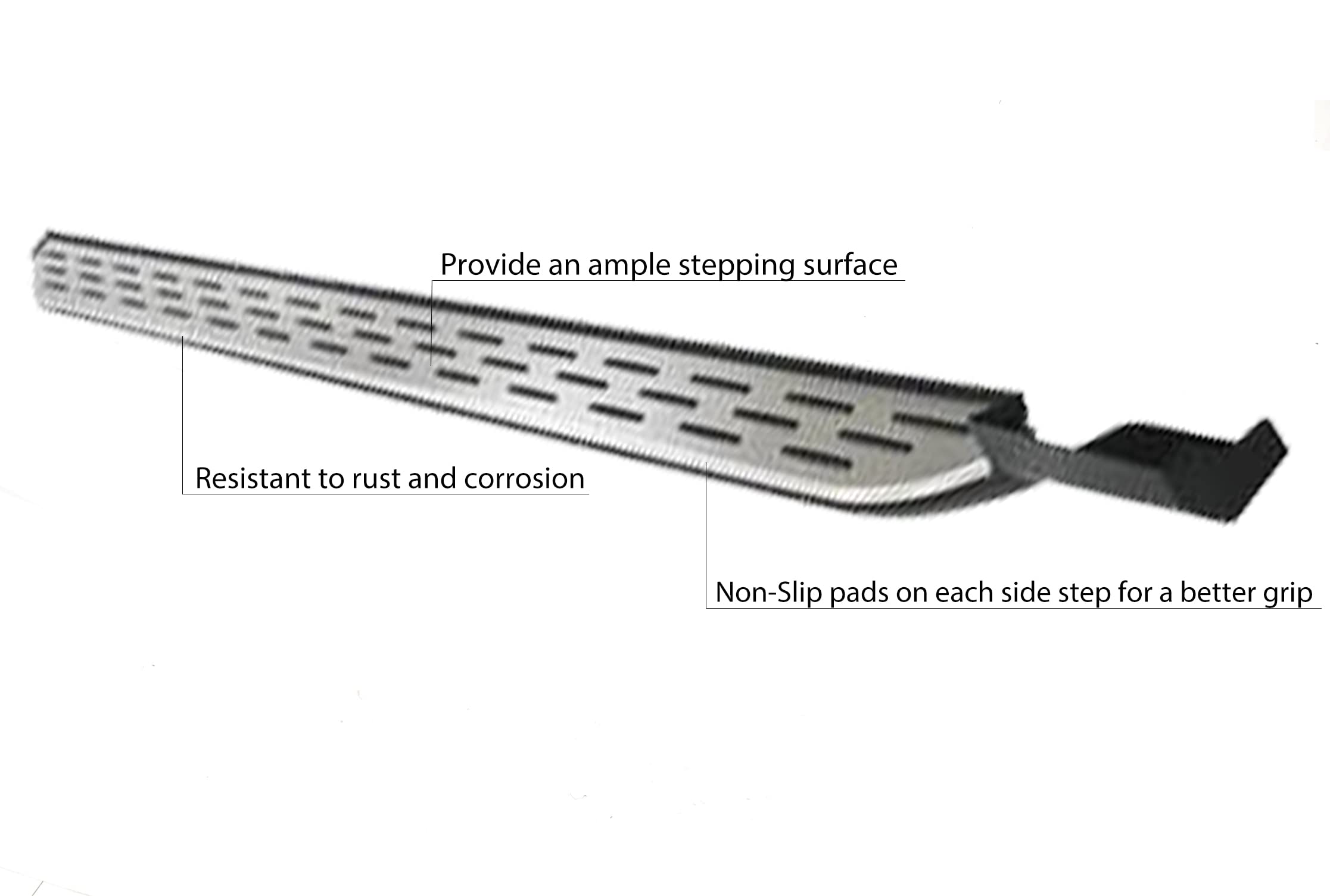 OEM Replica Black Horse Running Boards Aluminum Compatible with 2020-2024 Ford Explorer-RFOEX-20