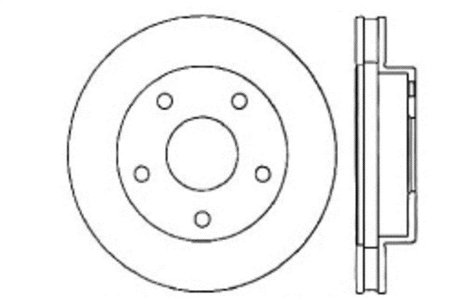 Sport Drilled/Slotted Brake Rotor StopTech 127.67029L (Front Left), 1 Pack