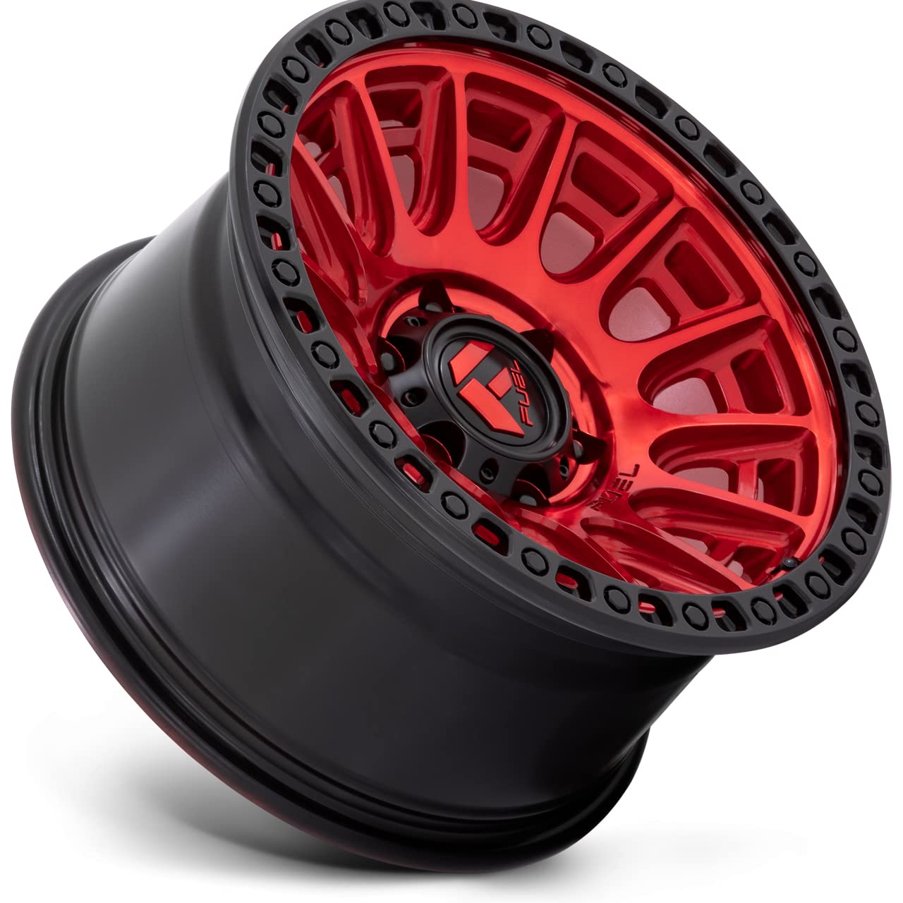 CYCLE FUEL OFF-ROAD 20X9 6X135 5.04 1mm CANDY RED WITH BLACK RING - D83420908950