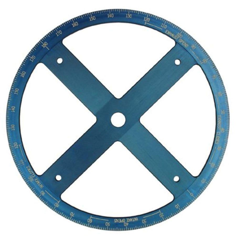 16" Diameter Proform 67490 Anodized Blue Camshaft Degree Wheel