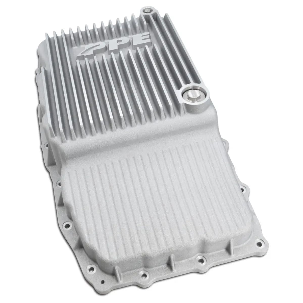 Heavy Duty PPE Cast Aluminum Deep Transmission Pan (RAW) 128051200 Compatible for 2018+ GM Tahoe/Suburban/Yukon/Escalade with Allison 10L80 Transmission