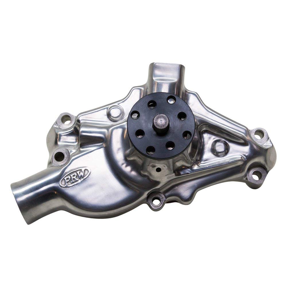 Polished Aluminum PRW 1435016 High Performance Water Pump for Small Block Chevy