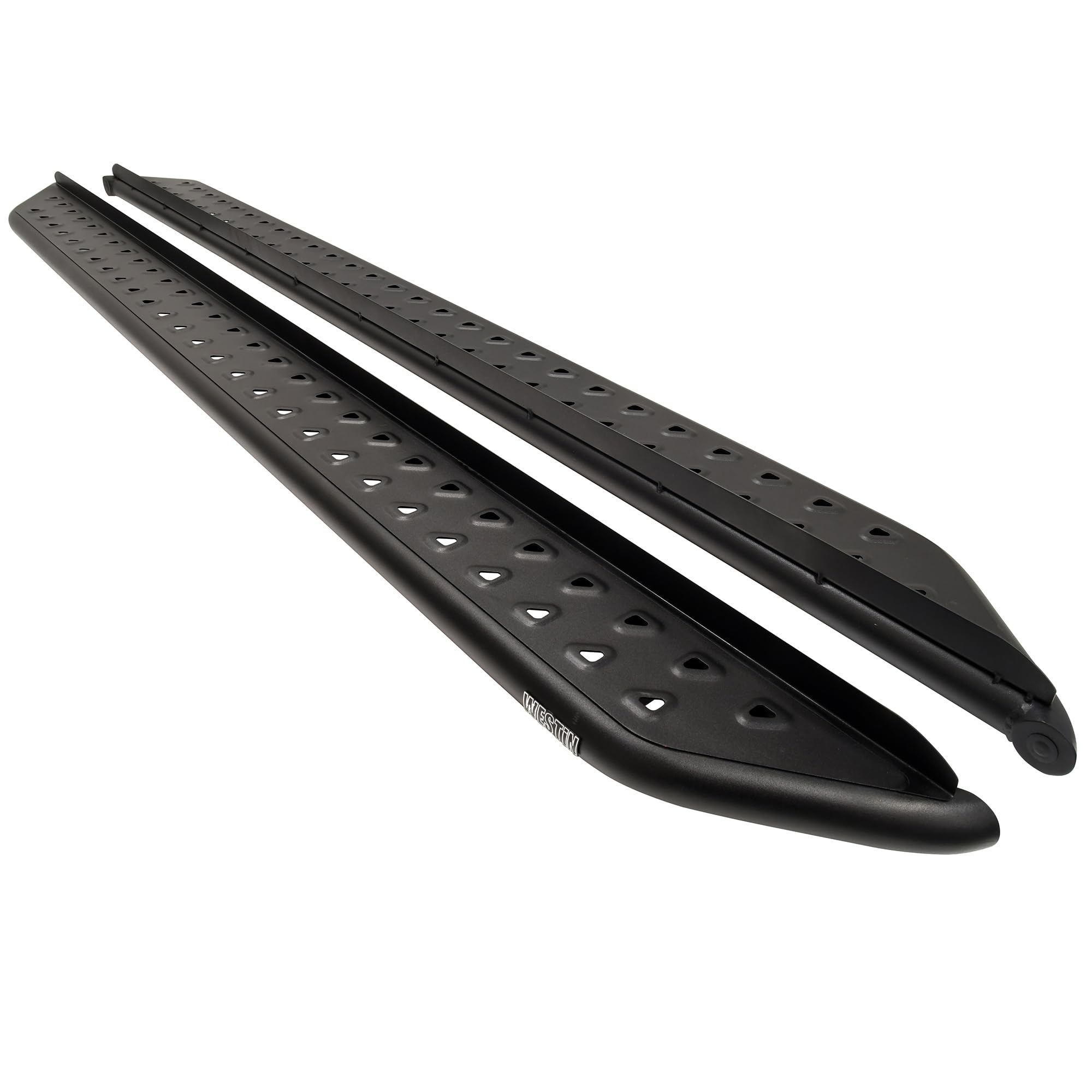 Outlaw Running Boards Westin 28-33725 fits 2014-2018 Silverado Sierra 1500 Crew Cab (Rocker Mount) 2015-2019 Silverado Sierra 2500 3500 Crew Cab (Excl. Diesel) Textured Black 1 Pair
