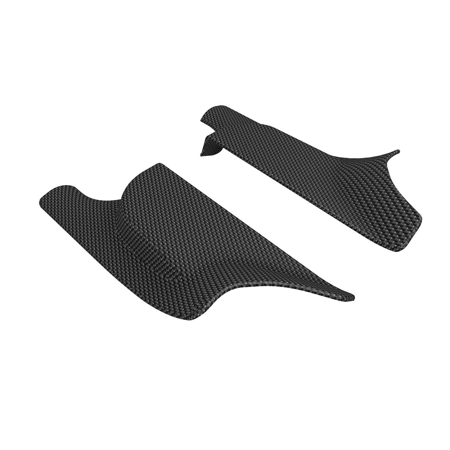 3D MAXpider Kagu Custom Fit Floor Mat (Black) Compatible with Tesla Model Y 7-Seat 2021-2025 - Side Steps