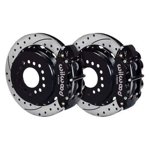 Rear P-Brk Kit, FNSL4R, 12.88", Drilled, Red