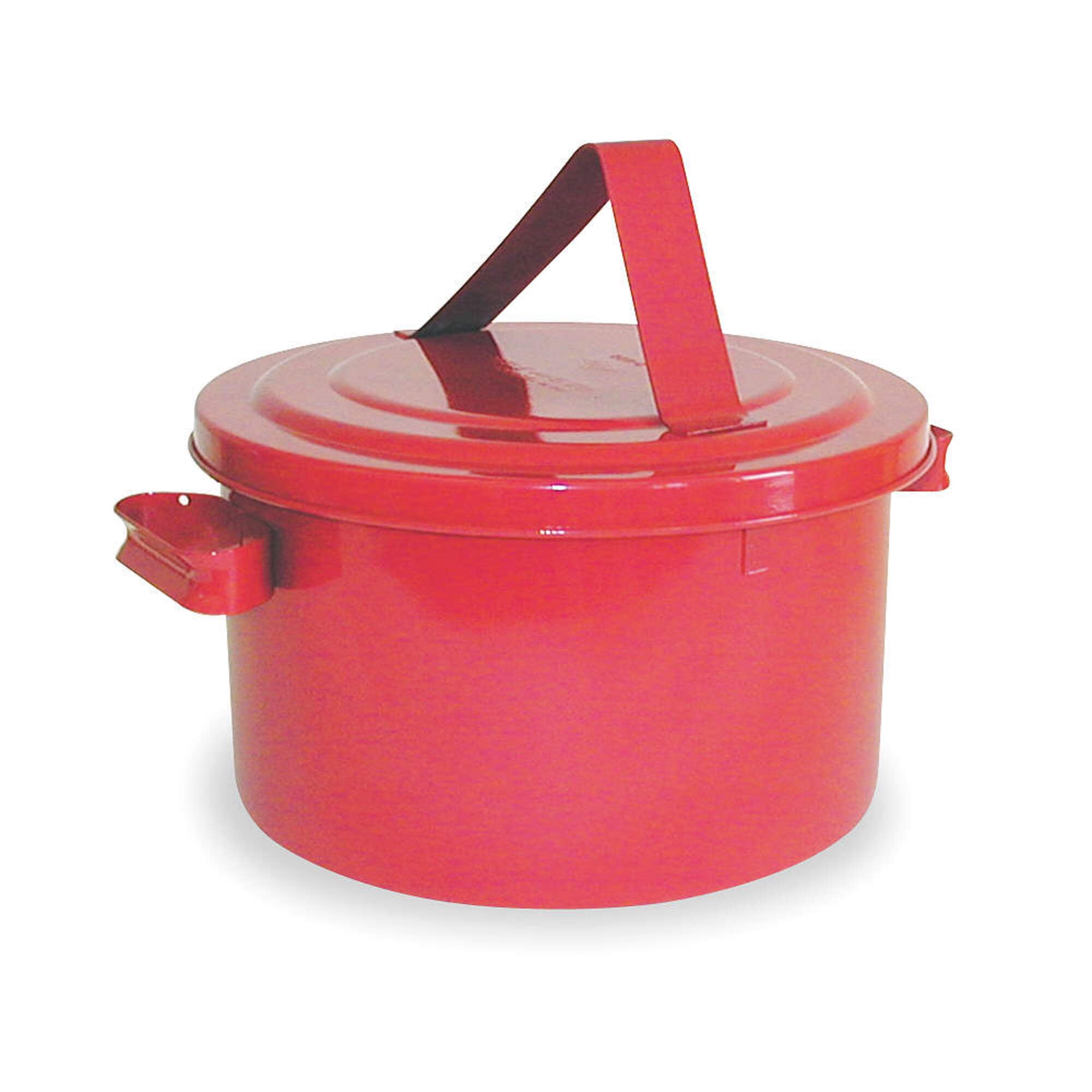 B-608 Eagle Bench Galvanized Steel Safety Can, 8 quart Capacity, Red