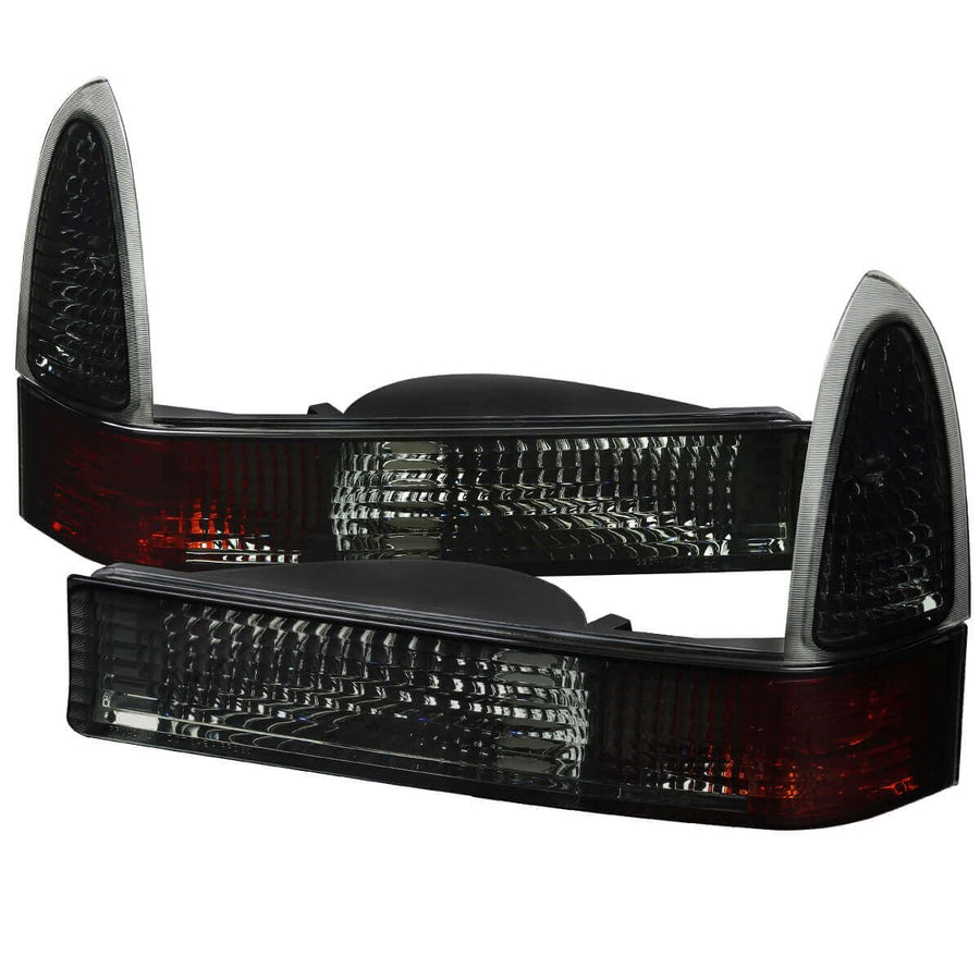 Spec-D Tuning Ford F-250/350/450/550/Excursion Corner Lights: Glossy Black & Smoke