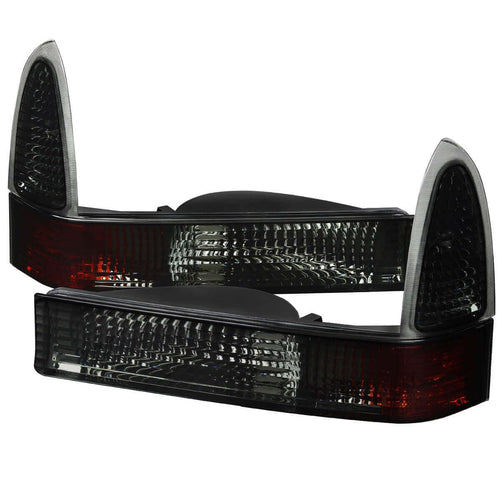 Spec-D Tuning Ford F-250/350/450/550/Excursion Corner Lights: Glossy Black & Smoke