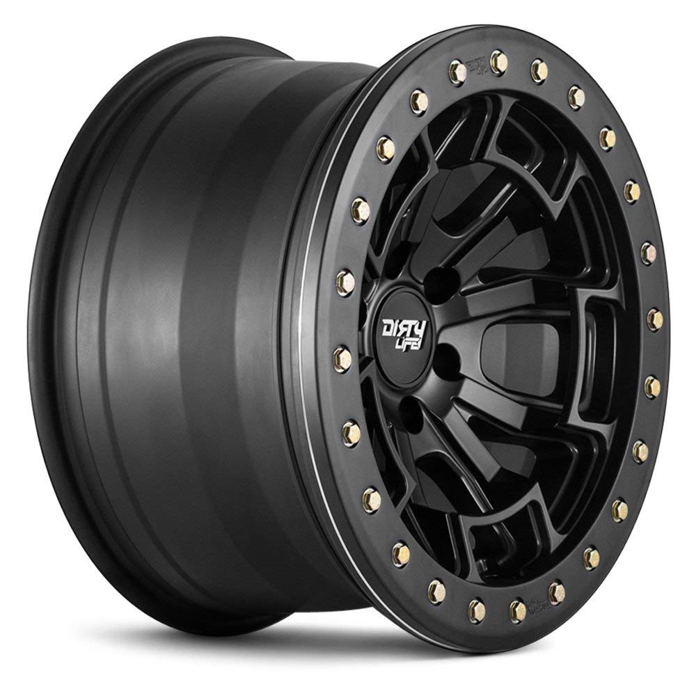 DT-1 Dirty Life Matte Black Wheel with Painted Finish (17 x 9. inches /5 x 139 mm, -38 mm Offset)