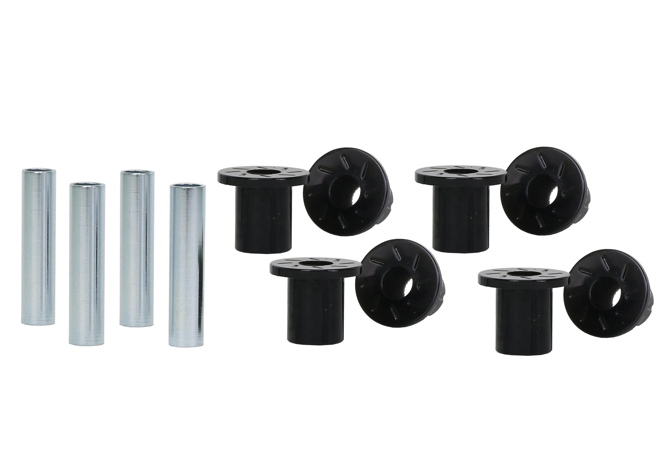 Whiteline W73817 Leaf Spring Bushing Set Front, Rear Compatible with 69-93 D200 Pickup, D300 Pickup, D300, D100 Pickup, D100, D200, Ramcharger