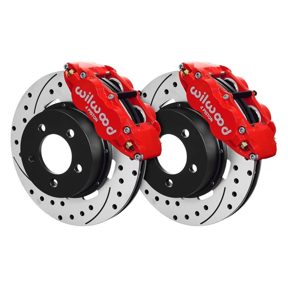 Front FNSL4R Kit,12.19", Drilled, Red