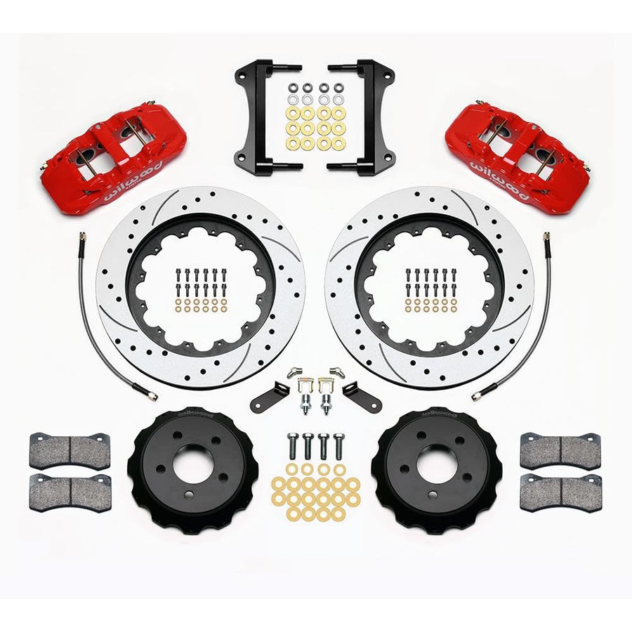 Front AERO6 Hat Kit,15.00, Drilled, Red