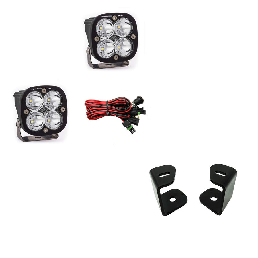 Baja Designs A-Pillar Light Kit Squadron Pro LED for Dodge Ram 1500, Classic Truck (Driving/Combo; Clear)