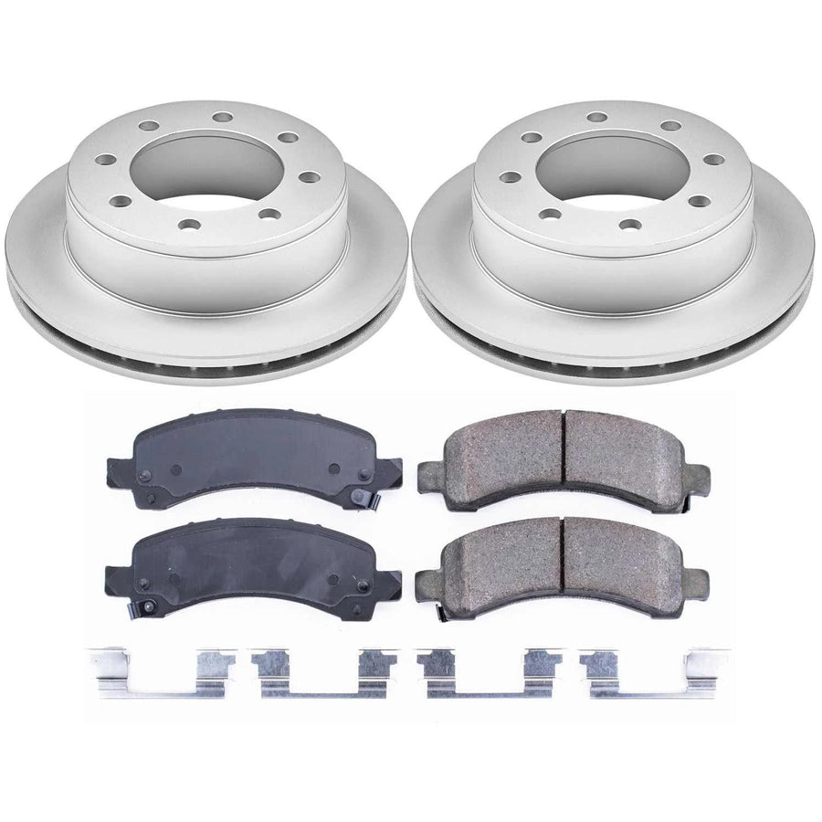 Coated Brake Rotor & Ceramic Brake Pads Power Stop CRK2044- rear