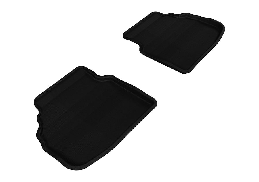 Second Row 3D MAXpider Custom Fit All-Weather Floor Mat for Select BMW 7 Series (F01) Models - Kagu Rubber (Black)