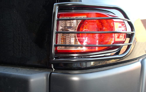 Tail Light Guards Black Horse Compatible with 2007-2013 Toyota FJ Cruiser-7G098606A