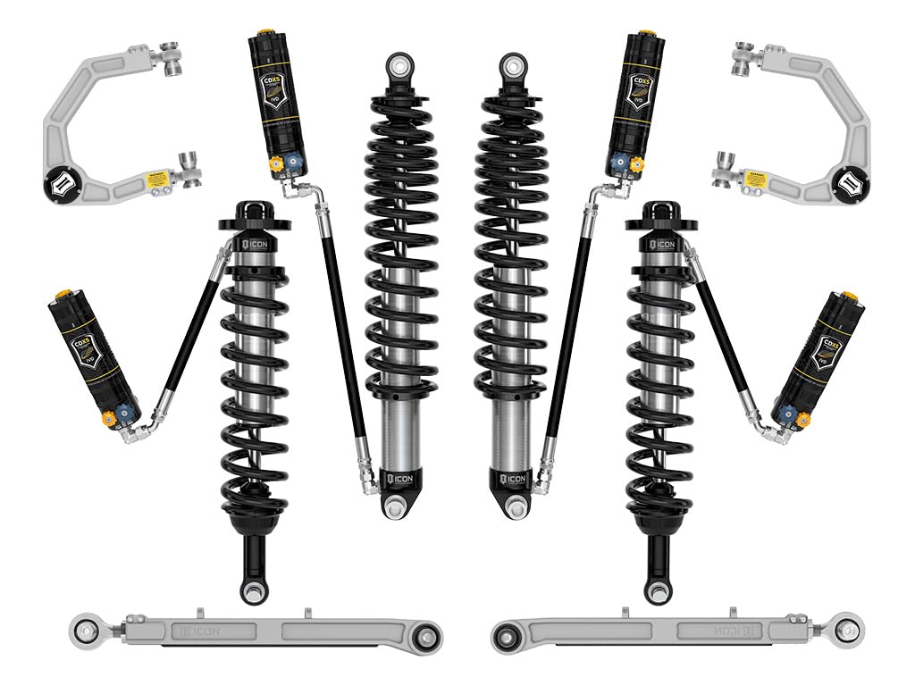 ICON 3-4" Lift, 2021-2023 Ford Bronco, Non-Sasquatch, Stage 6 Suspension System, CDXS, Billet