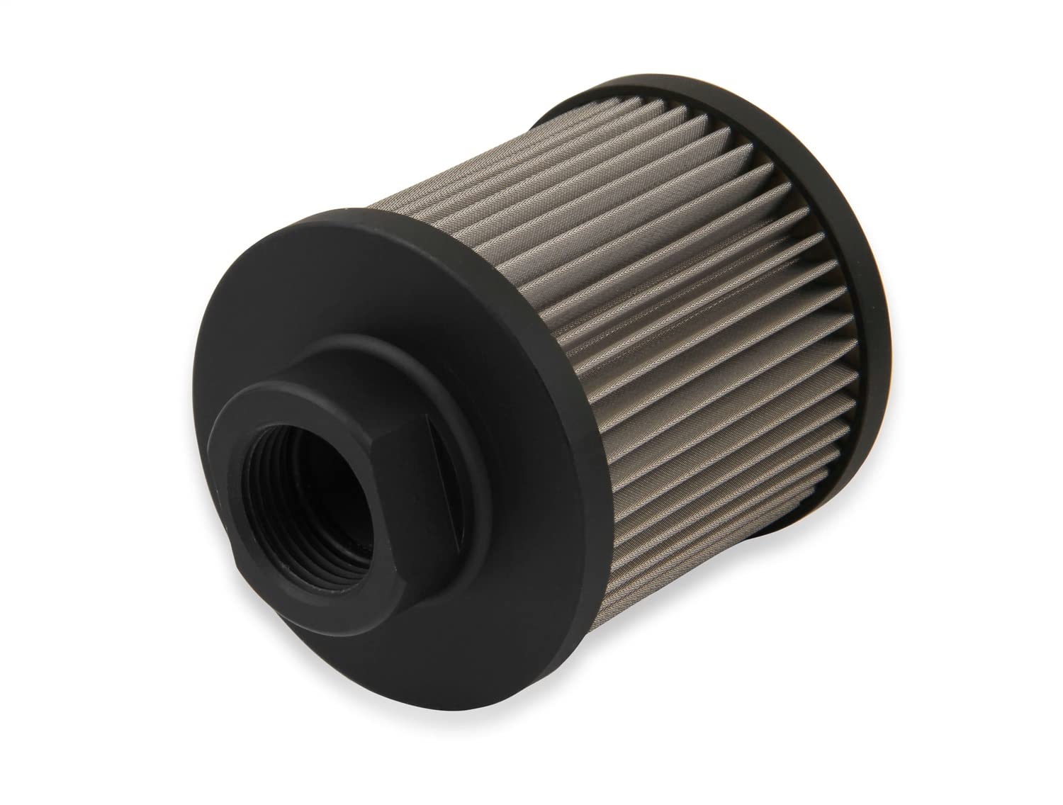 12An Female Port, Earl's S.S. Mesh Filter, Blk