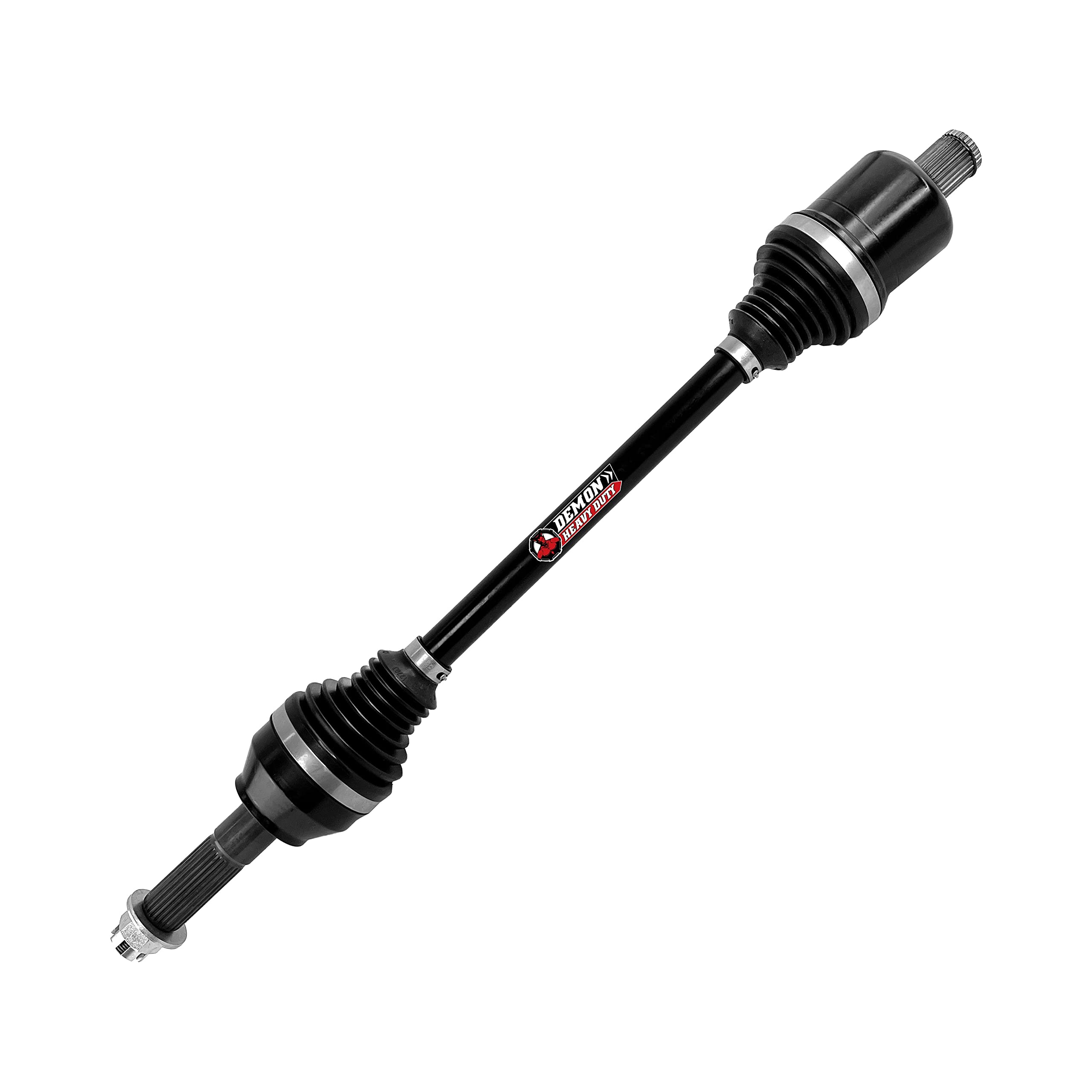 Demon Powersports Heavy Duty Rear Left/Right Axle for (2010-18) Polaris Ranger/Brutus/RZR, Made of 4340 Chromoly Steel, In Dual Heat Treated High Strength, Wider Angles OEM: 1333233, 1332947