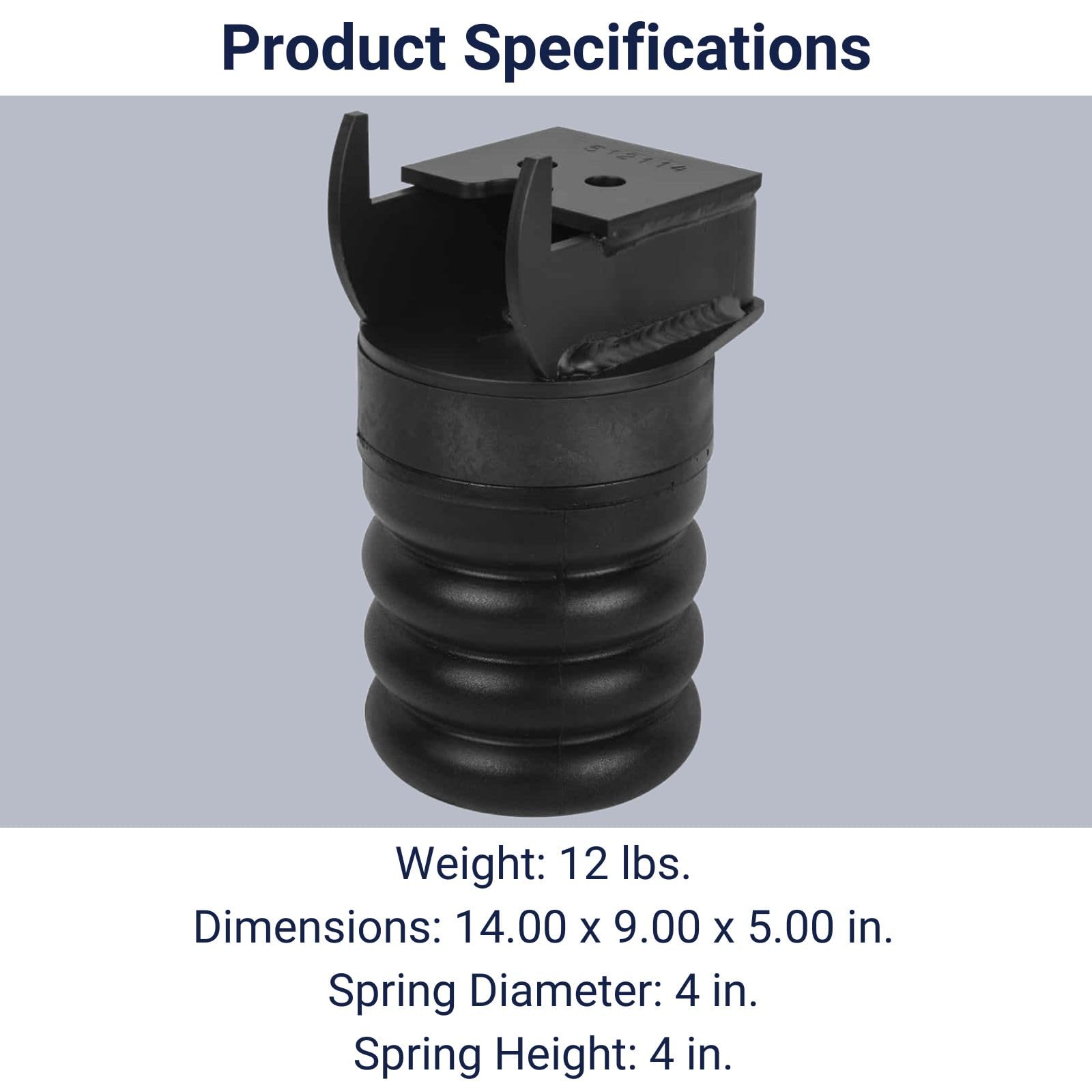 SumoSprings Rear SSR-142-47 for Ford F-150 Raptor | Left/Right Pair | 1500 (lb) Capacity at 50% Compression | Made in the USA