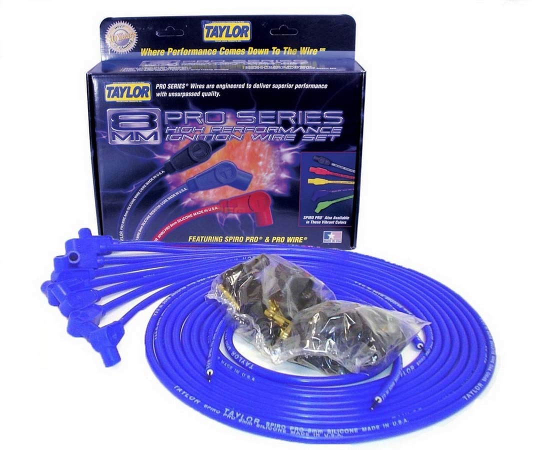 Spiro-Pro Blue Spark Plug Wire Set Taylor Cable 73651
