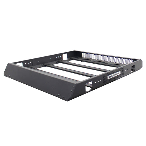 Go Rhino 400 SRM Roof Rack - Customizable Basket & Clamps | Textured Black, L: 48" x W: 52" x H: 5.5" | 5934048T