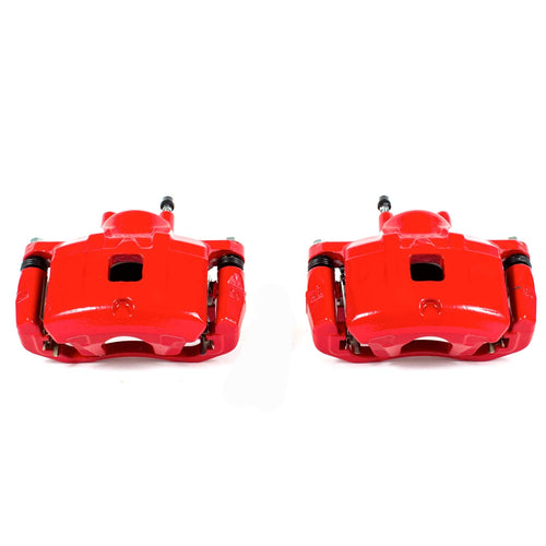Power Stop S5032 Front Pair of High-Temp Red Powder Coated Calipers for Chrysler 200, Chrysler Sebring, Dodge Avenger, Dodge Caliber, Jeep Compass, Jeep Patriot [Model Specific]