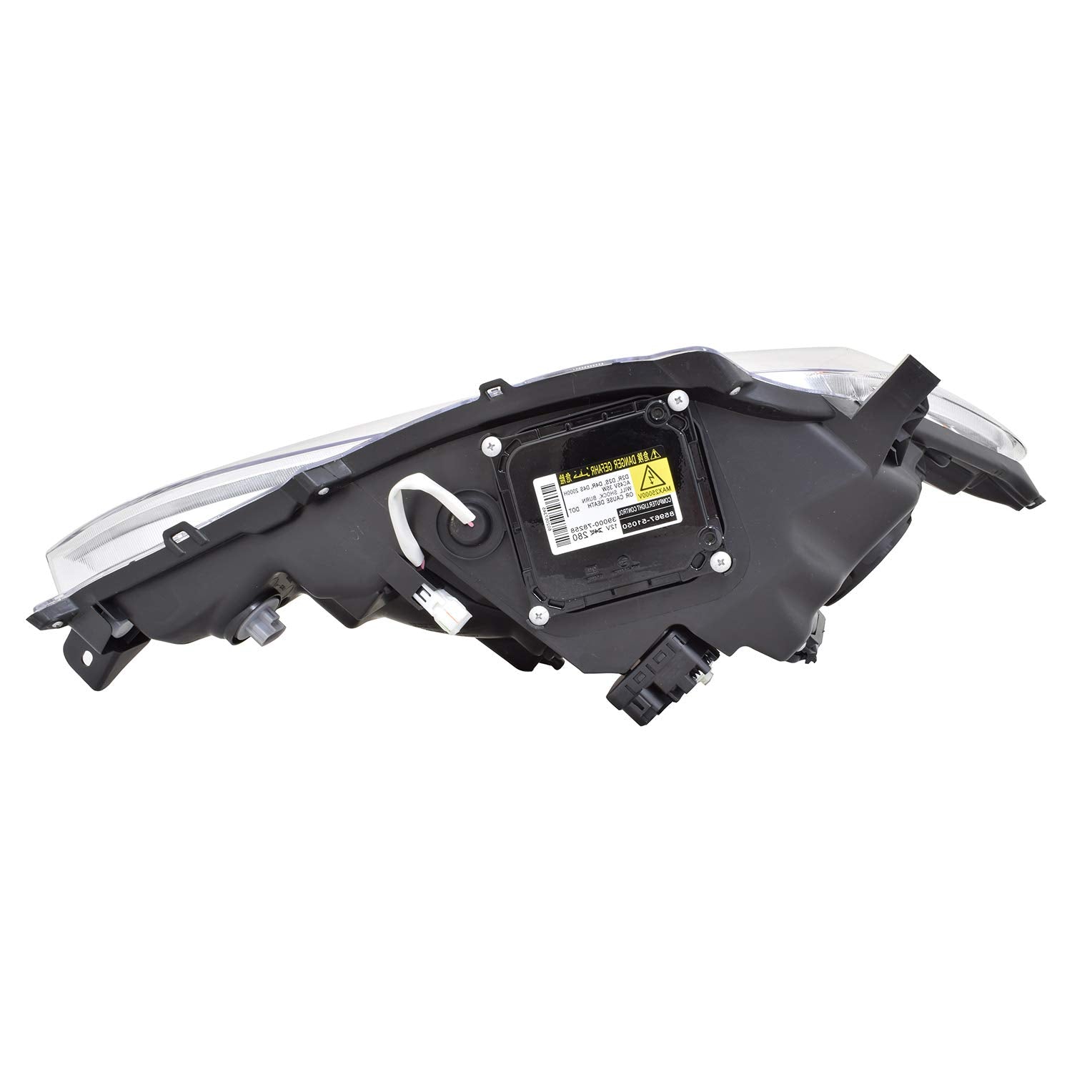 Left TYC Headlight Assembly Compatible with 2009-2012 Toyota Venza