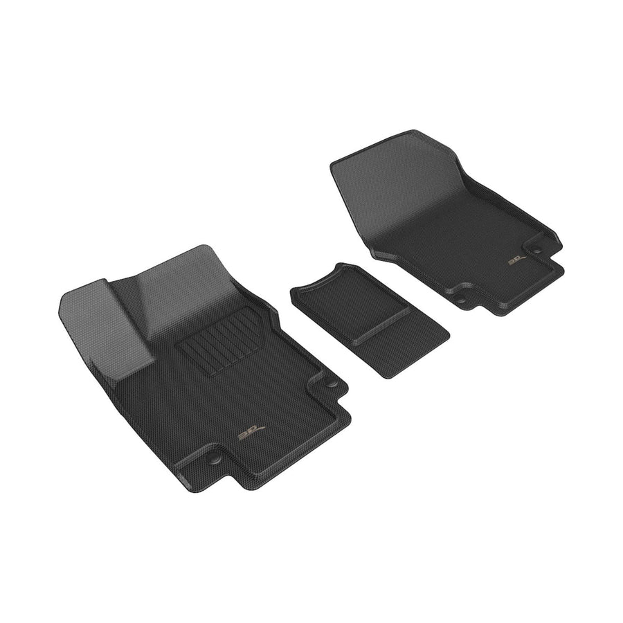 Custom Fit 3D MAXpider Kagu Floor Mat (Black) Compatible with Hyundai IONIQ 5 Limited (w/Sliding Center Console) 2022-2024 - Front Row